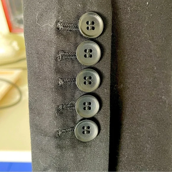 BCBG MaxAzria  Sheer Ruffle Back Cropped Blazer Size XS - Picture 6 of 10